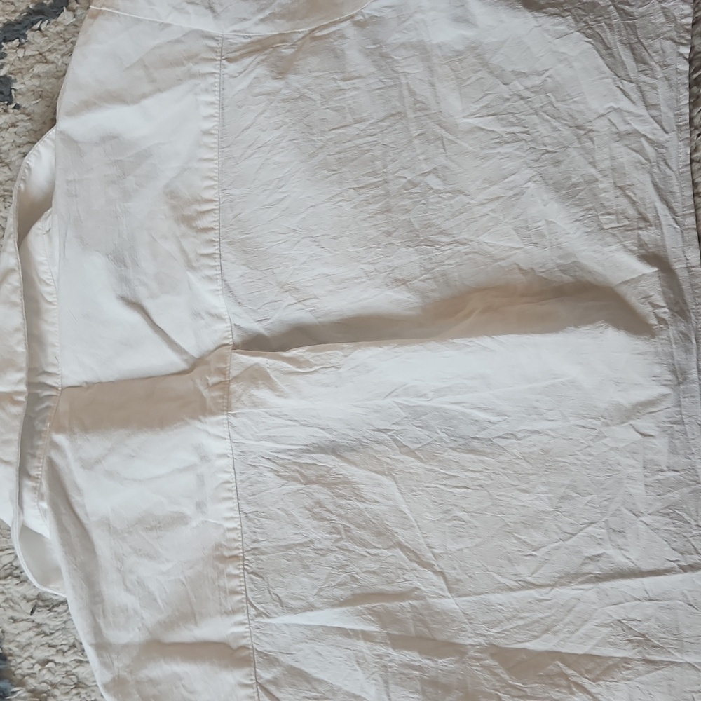 MABLE Brand Cropped Short Sleeve Button Down Large - Picture 7 of 8